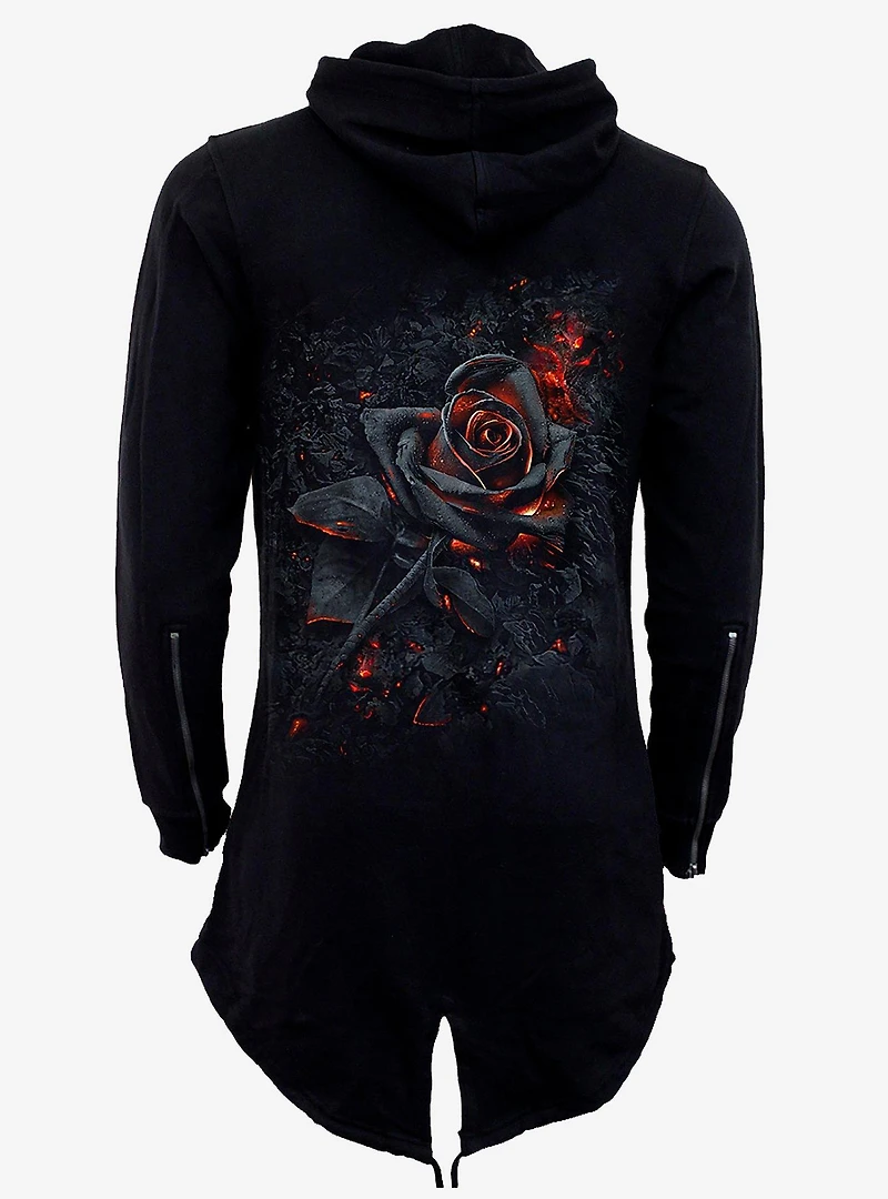Burnt Rose Fish Tail Zip Hoodie
