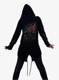 Burnt Rose Fish Tail Zip Hoodie