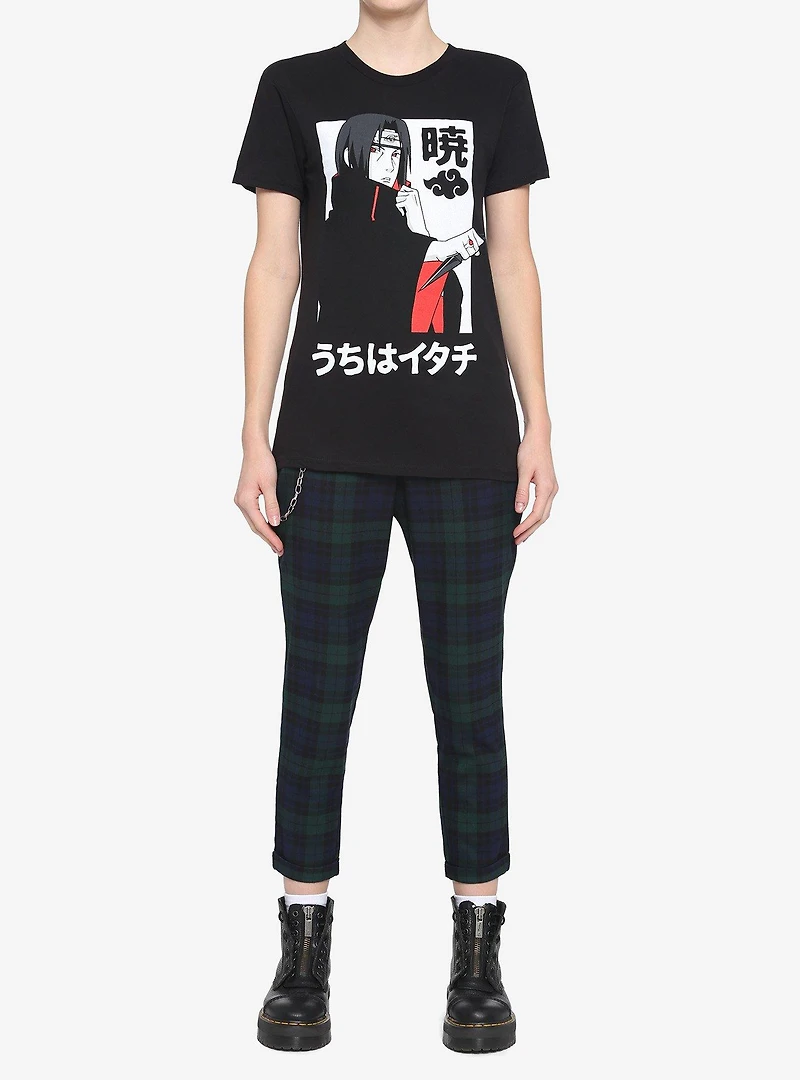 Naruto Shippuden Akatsuki Itachi Boyfriend Fit Girls T-Shirt