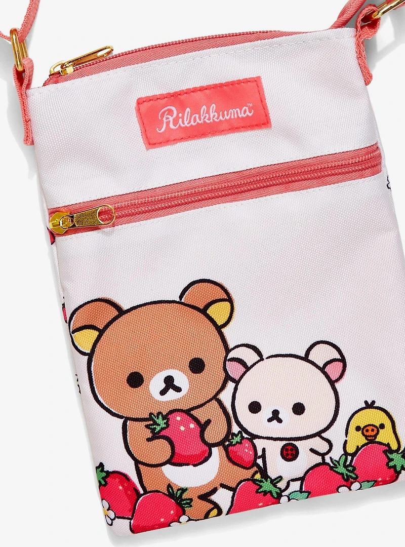Rilakkuma Strawberry Passport Crossbody Bag
