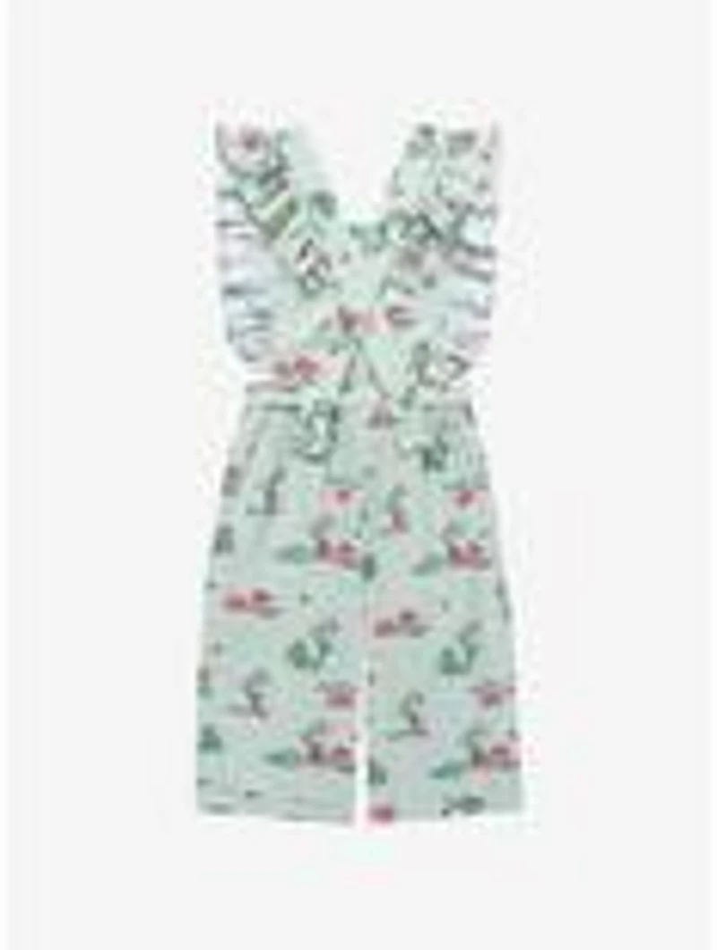 Disney the Princess and Frog Lily Pads & Flowers Toddler Ruffle Jumper - BoxLunch Exclusive