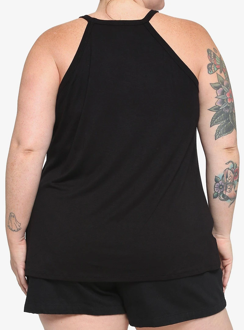 Never Trust The Living Mesh Girls Tank Top Plus Size