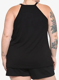 Never Trust The Living Mesh Girls Tank Top Plus Size