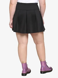 Black Pleated Skirt Plus Size