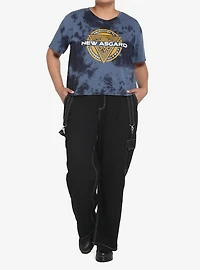 Her Universe Marvel Thor: Love And Thunder New Asgard Blue Wash Girls Crop T-Shirt Plus Size