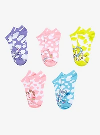 Kawaii Cow No-Show Socks 5 Pair By Bright Bat Design