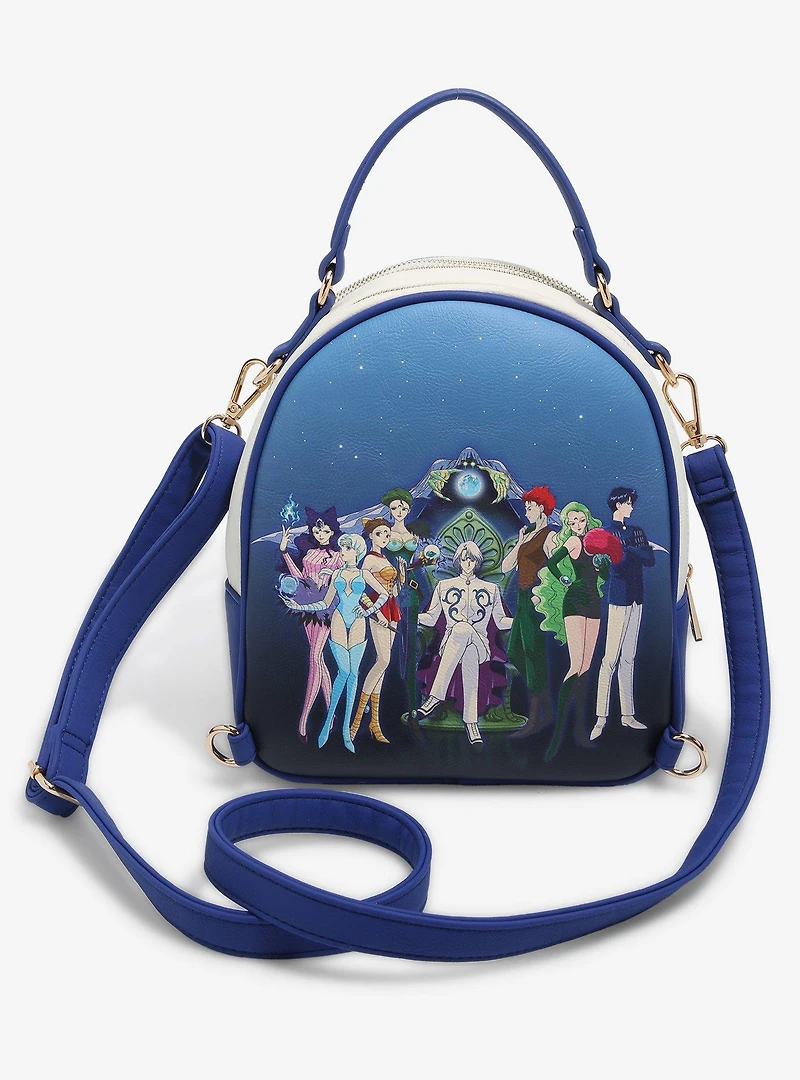 Pretty Guardian Sailor Moon Sailor Guardians & Black Moon Reversible Mini Backpack - BoxLunch Exclusive