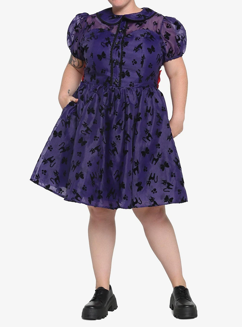Her Universe Studio Ghibli Kiki's Delivery Service Jiji Puffy Organza Dress Plus Size