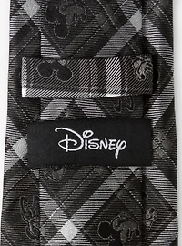 Disney Mickey Mouse Mickey & Friends Charcoal Plaid Tie