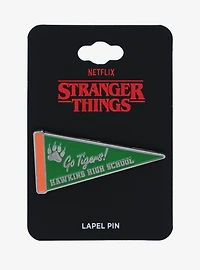 Stranger Things Hawkins High School Tigers Pennant Enamel Pin - BoxLunch Exclusive