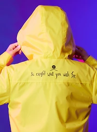 Coraline Cosplay Yellow Girls Raincoat