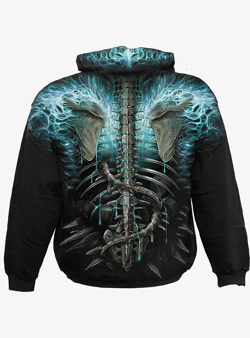 Flaming Spine Hoodie