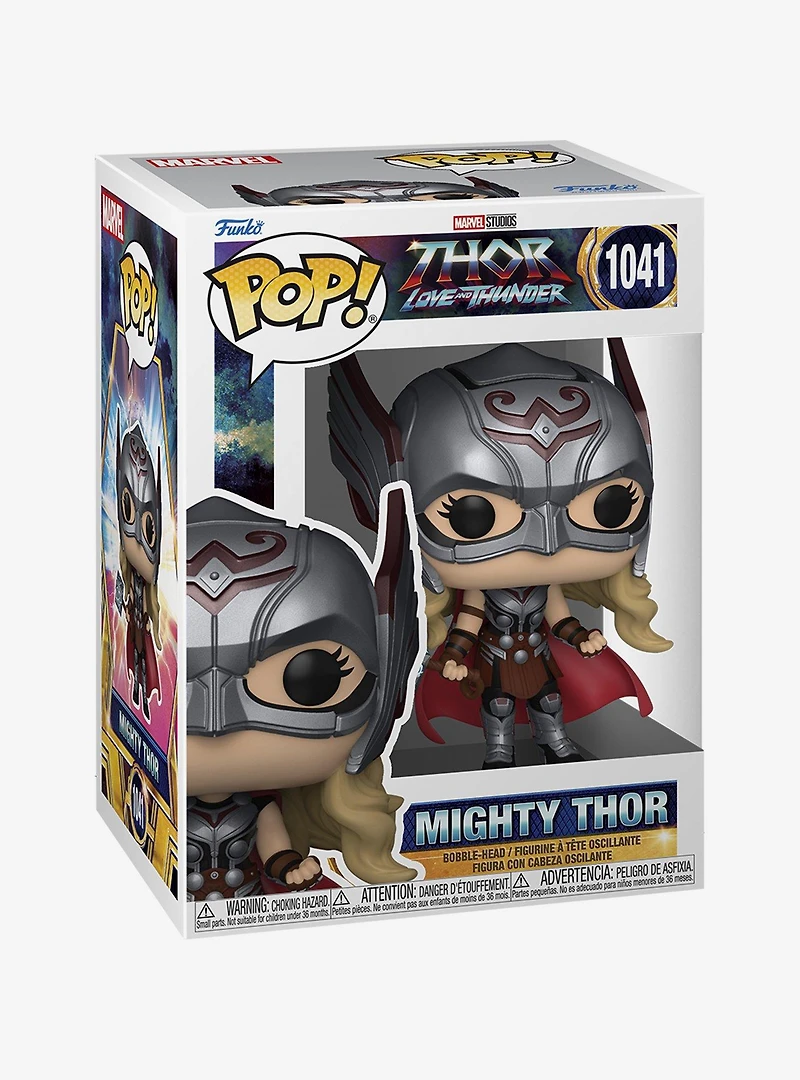 Funko Pop! Marvel Thor: Love and Thunder Mighty Thor Vinyl Bobble-Head