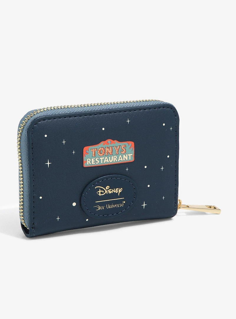 Our Universe Disney Lady and the Tramp Bella Notte Small Zip Wallet  - BoxLunch Exclusive
