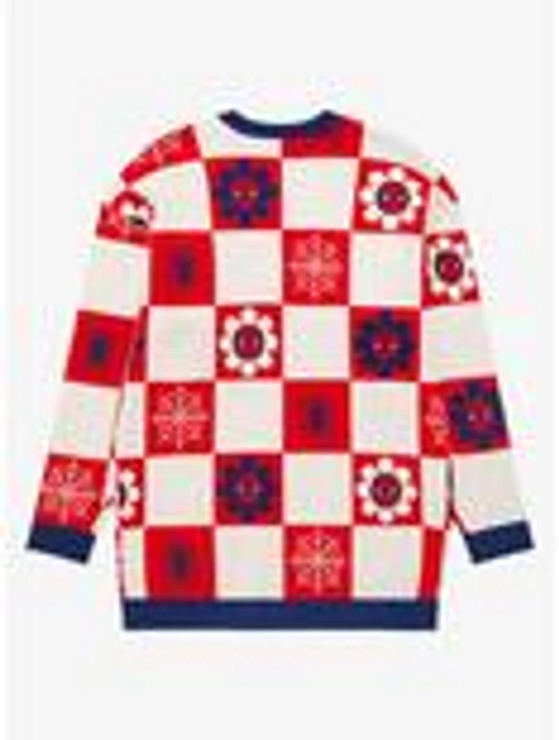 Marvel Spider-Man Floral Checkered Women's Cardigan - BoxLunch Exclusive
