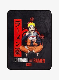 Naruto Shippuden Naruto Eating Ramen Throw with Ramen Bowl Pillow