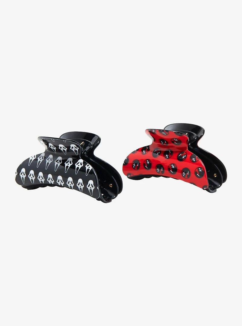 Scream Ghost Face Claw Hair Clip Set