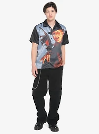 Freddy Vs. Jason Freddy Sublimated Woven Button-Up