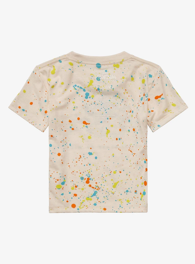 Disney Mickey and Friends Paint Splatter Group Portrait Toddler T-Shirt - BoxLunch Exclusive