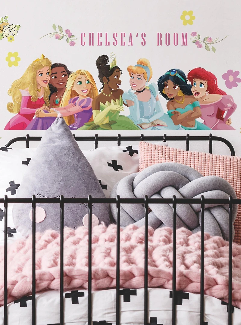 Disney Princesses Peel And Stick Giant Wall Decal with Alphabet