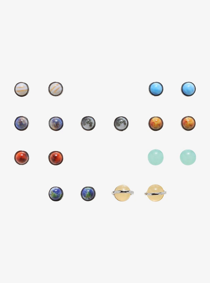 Solar Planet Stud Earring Set