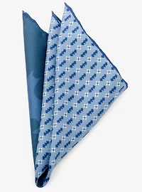 DC Comics Batman Multi Motif Blue Pocket Square