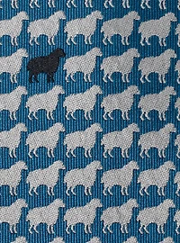 Black Sheep Blue Silk Men's Tie