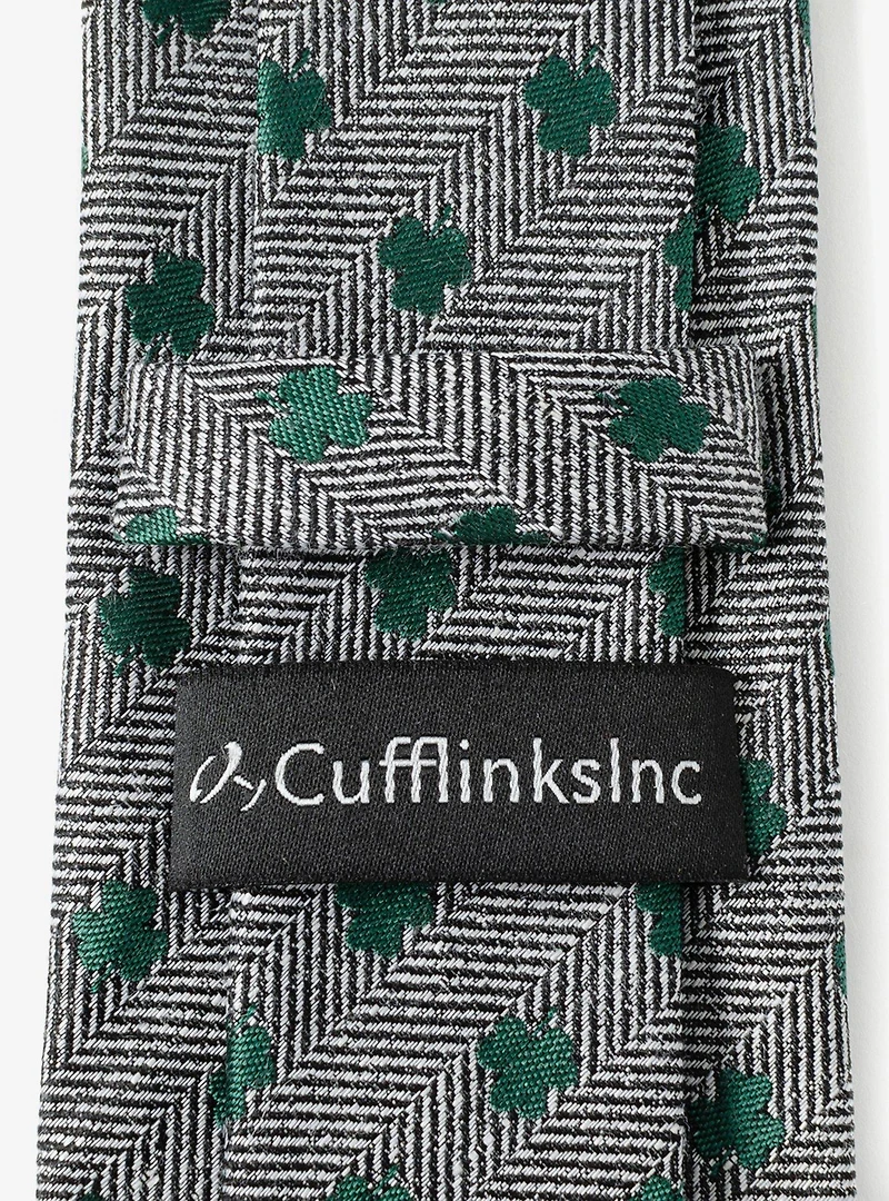 Herringbone Shamrock Men's Tie