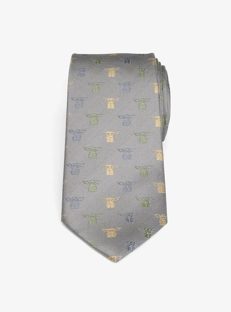 Star Wars The Mandalorian The Child Grey Men's Tie