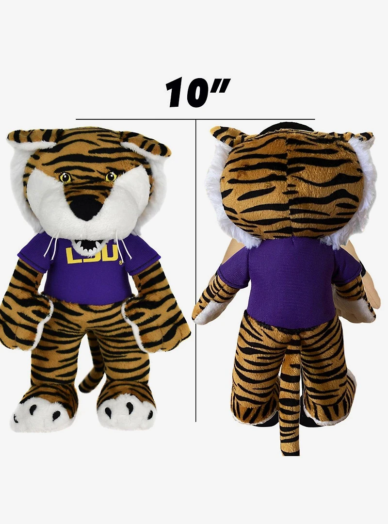 NCAA LSU Mike The Tiger 10" Bleacher Creatures Mascot Plush Figures