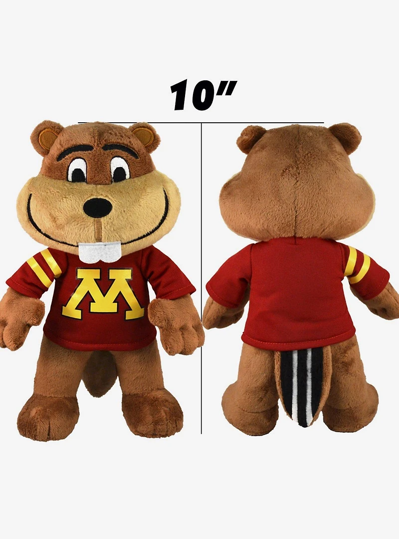 NCAA University Of Minnesota Golden Gophers Goldy 10" Bleacher Creatures Mascot Plush Figures