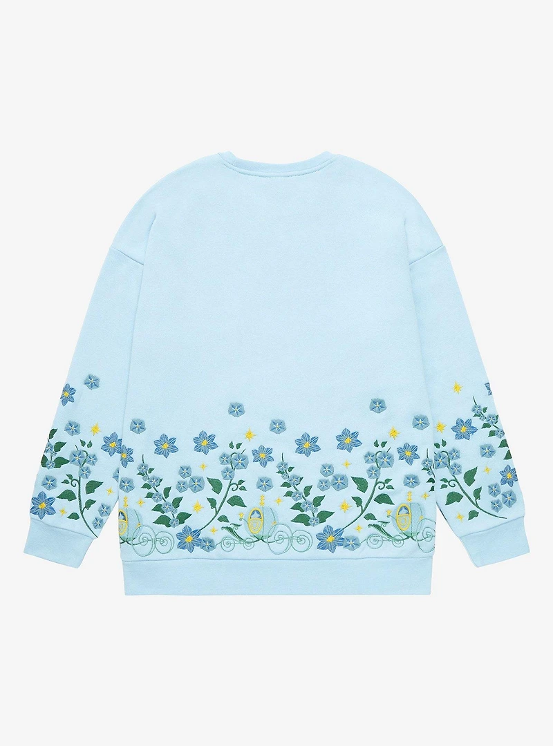 Disney Princess Cinderella Embroidered Floral Crewneck - BoxLunch Exclusive