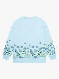 Disney Princess Cinderella Embroidered Floral Crewneck - BoxLunch Exclusive