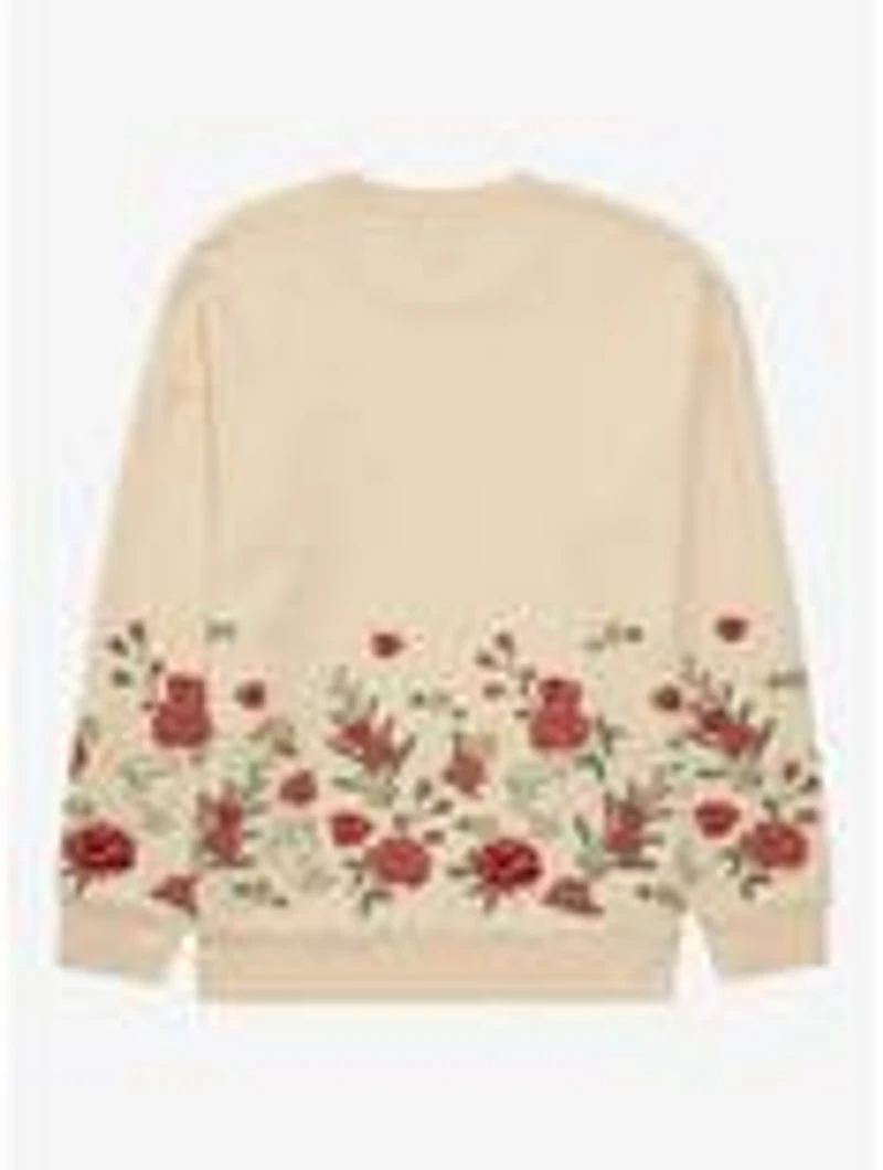 Disney Beauty and the Beast Belle Floral Women's Crewneck - BoxLunch Exclusive