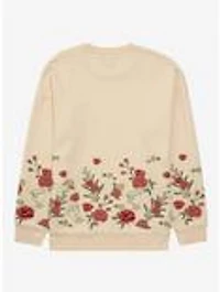 Disney Beauty and the Beast Belle Floral Women's Crewneck - BoxLunch Exclusive