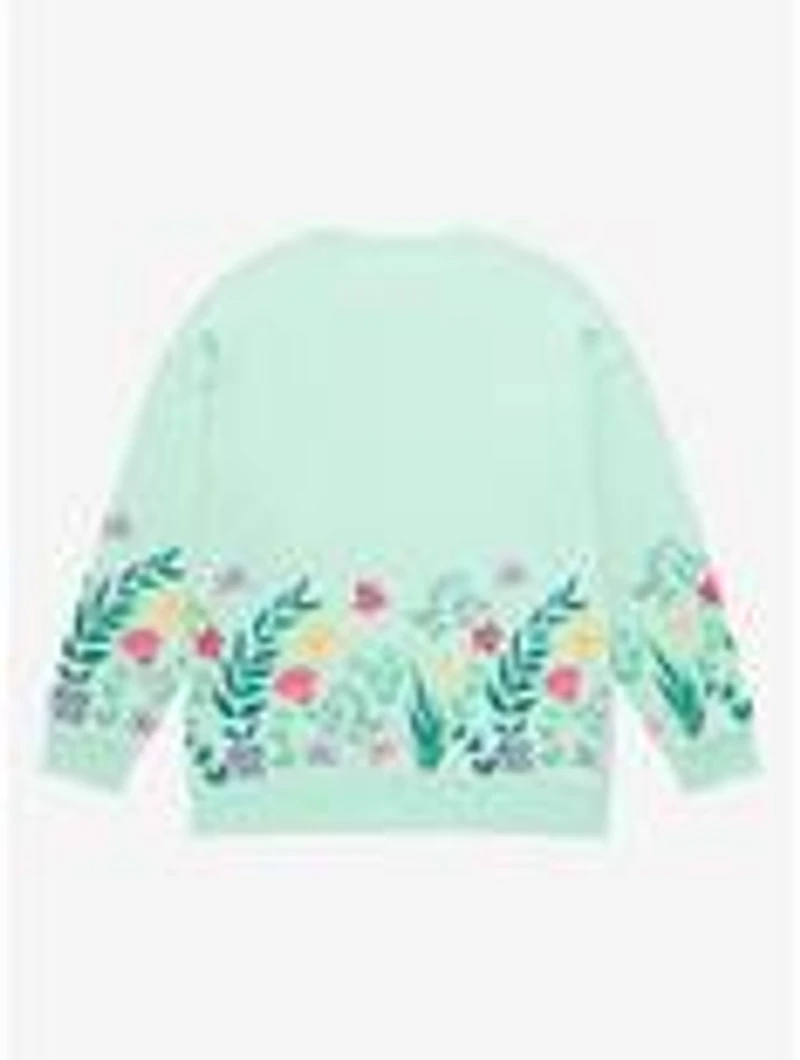 Disney The Little Mermaid Flounder Floral Crewneck - BoxLunch Exclusive