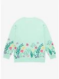 Disney The Little Mermaid Flounder Floral Crewneck - BoxLunch Exclusive