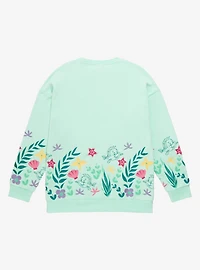 Disney The Little Mermaid Flounder Floral Crewneck - BoxLunch Exclusive