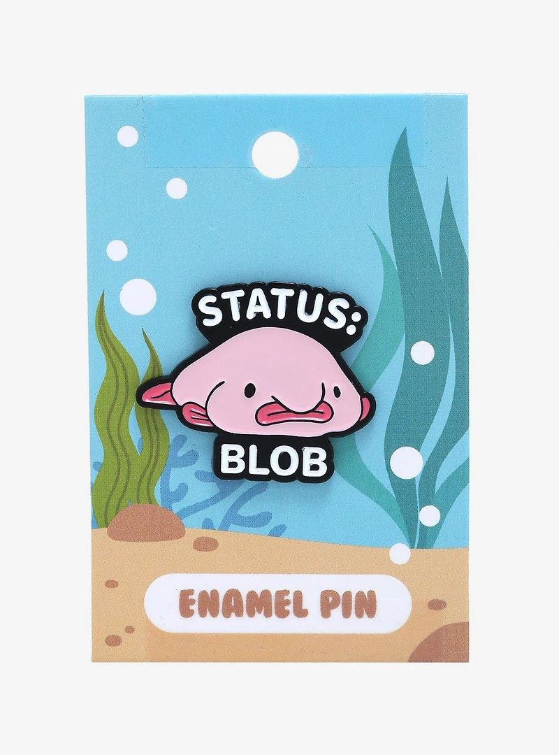 Blobfish Status: Blob Enamel Pin - BoxLunch Exclusive