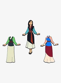 Loungefly Disney Mulan Magnetic Outfits Enamel Pin