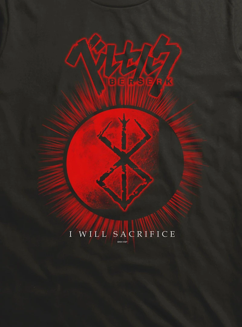Berserk I Will Sacrifice Black T-Shirt