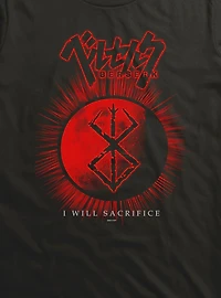 Berserk I Will Sacrifice Black T-Shirt