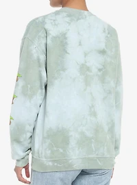 Star Wars The Mandalorian Grogu Strawberry Tie-Dye Girls Sweatshirt