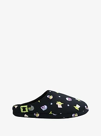 Star Wars The Mandalorian Chibi Grogu & Mando Allover Print Slippers