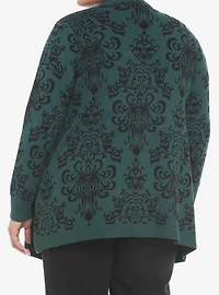 Her Universe Disney The Haunted Mansion Wallpaper Girls Open Cardigan Plus Size