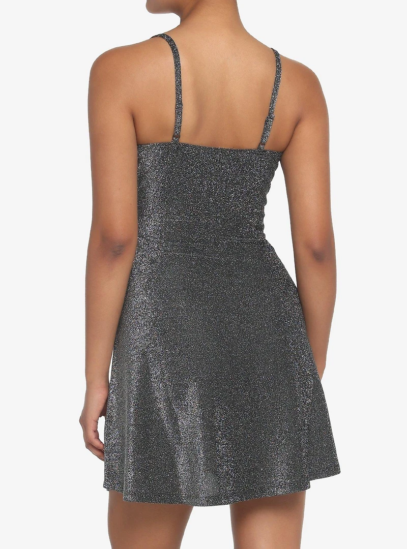 Black Sparkle Bustier Dress