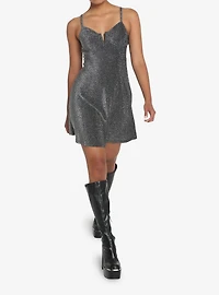 Black Sparkle Bustier Dress