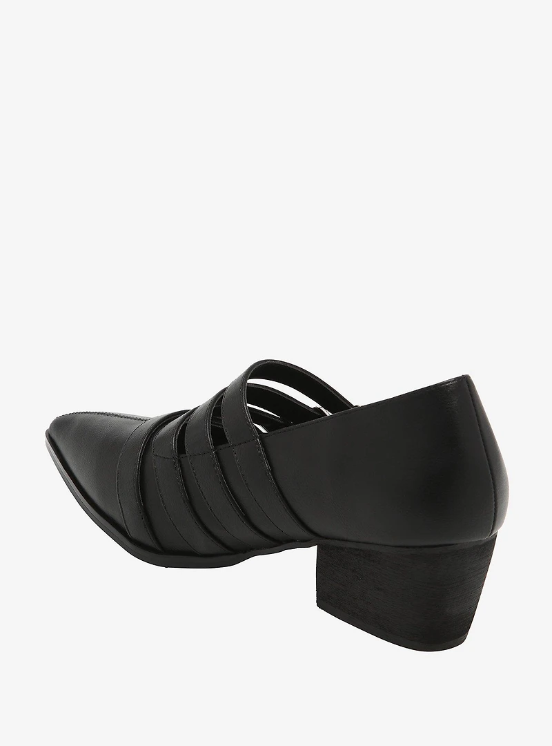 Strange Cvlt Black Coven Heels