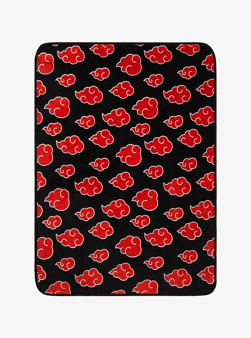 Naruto Akatsuki Cloud Throw and Pillow Set
