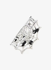 Silver Spiderweb Hair Clip